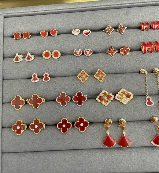 ZB01-新年专享！红色主题耳钉合集！（US*XTY） 商品图0