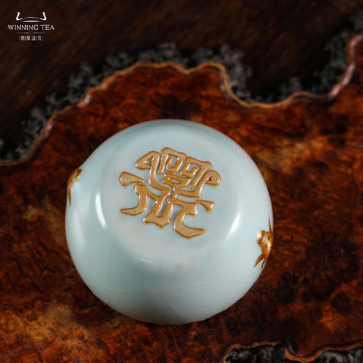 问鼎汝瓷天青牛首战鼓杯（红牛） 商品图4