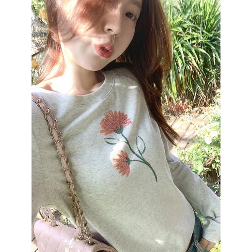 <曾小咸推荐>3.17现货秒杀 ！微信超特价！韩系设计感印花长袖 日常139.99 立减80 秒杀59.99！！ 商品图1