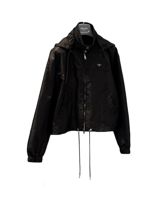 女款尼龙短款连帽外套he020 商品图0