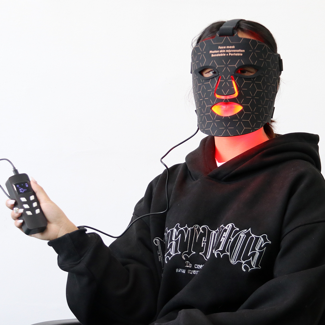 光子嫩肤面膜仪 4月中旬发货｜红蓝黄光三合一 红光美容仪 240颗灯珠 5-10w led面罩美容仪 升级版 紧致肌肤 祛痘消炎
