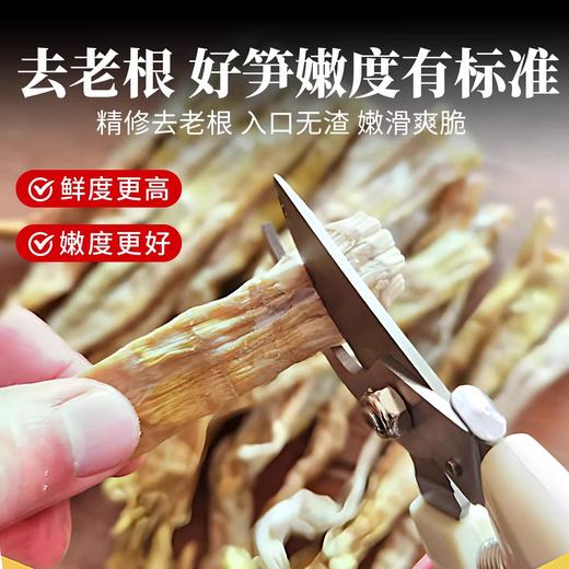 在菌屋 干天目山野笋干250g 入口鲜嫩无渣 纯粹本味 商品图8
