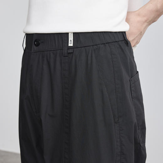 墨麦客简约全棉休闲裤男2025秋季新款结构分割男士直筒裤子90822 商品图2