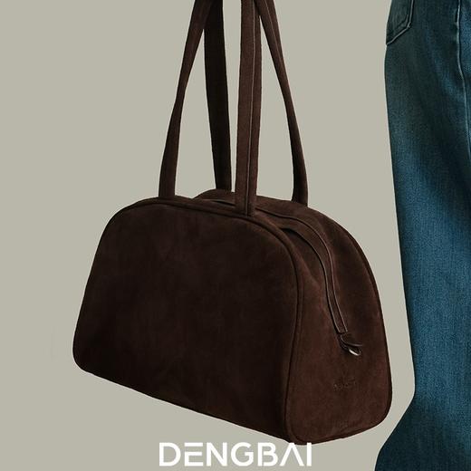 登白DENGBAI 波士顿手提托特包高丝光牛反绒 商品图4