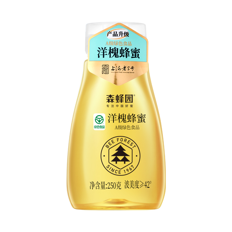 森蜂园-洋槐蜂蜜挤压装250g（绿色食品）