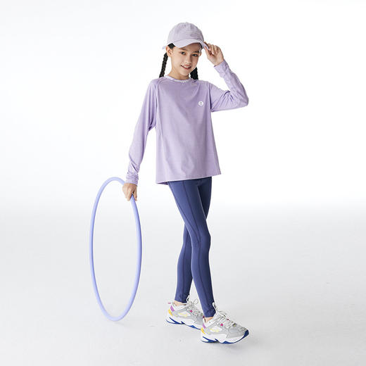 onmygame〖海豚裤〗女童瑜伽裤春装儿童鲨鱼裤轻薄紧身运动打底裤 商品图3