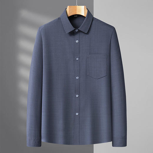 【DX】大依优型大码男装长袖衬衫商务休闲翻领免烫衬衣上衣胖子300斤 商品图1