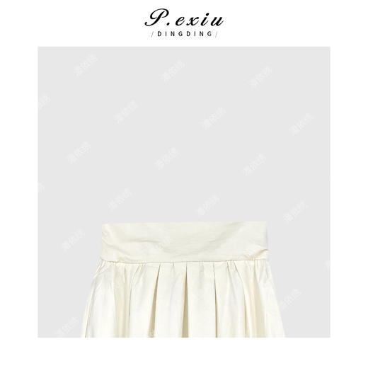 04-3潘依绣丁丁宠粉小众设计师款高腰花苞状半身裙Q8452 商品图2