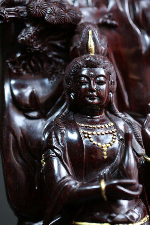 【青山特惠】净瓶观音 小叶紫檀包浆老料金星摆件 b12 商品图5