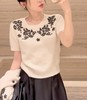 女款钉珠短袖针织衫zh010 商品缩略图3