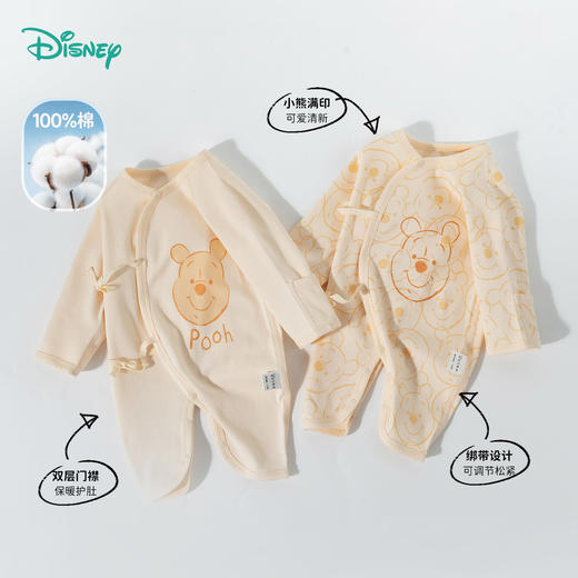 迪士尼宝宝春秋新生儿哈衣连体衣 商品图2