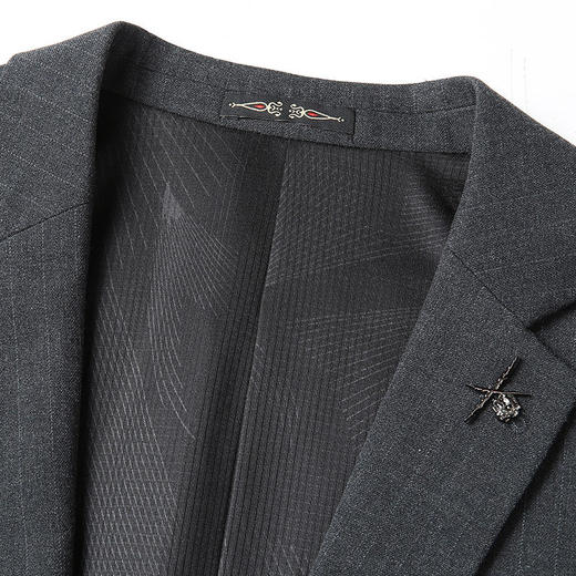 【DWP】大依优型大码男装春秋单扣西服套装商务正装加肥加大码西装套装 商品图2