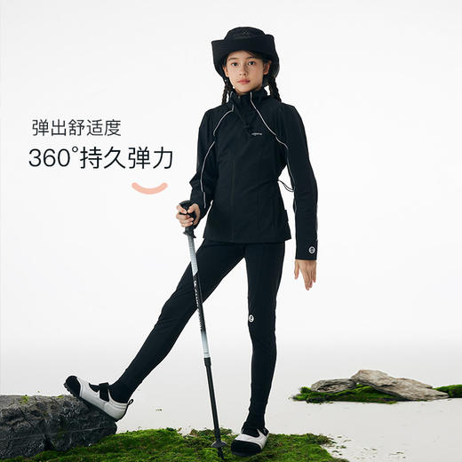 onmygame 【骑士瑜伽裤】女童运动裤春装儿童高弹打底裤透气长裤 商品图2