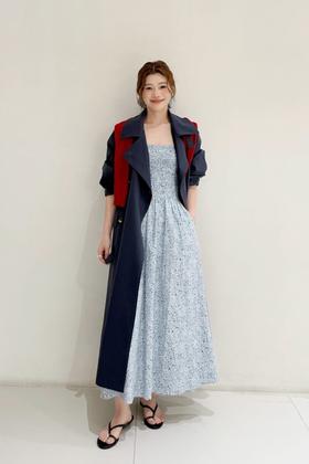 LNNNS 经典高级款气质长款风衣外套 22249