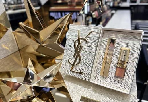 【美丽全开】YSL圣罗兰奢金节日限定口红正装 套装小金条1936 2.2g 唇膏唇冻12  6ml 商品图3