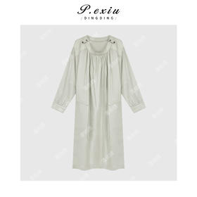 04-2潘依绣丁丁宠粉法式气质一字肩或斜肩两穿连衣裙 Q9437