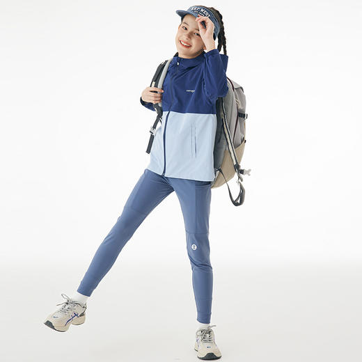 onmygame 【骑士瑜伽裤】女童运动裤春装儿童高弹打底裤透气长裤 商品图3