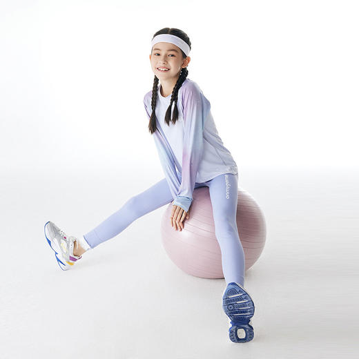 onmygame女童弹力打底裤春装紧身训练瑜伽裤儿童运动裤鲨鱼裤 商品图1