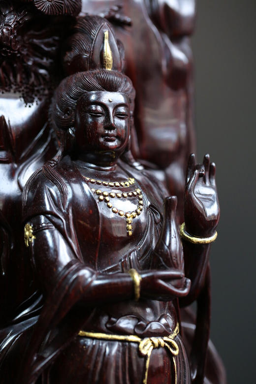 【青山特惠】净瓶观音 小叶紫檀包浆老料金星摆件 b12 商品图4