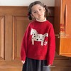 2026马年新年本命年男女童毛衣新冬季红色针织衫加厚毛线衣90-160 商品缩略图3