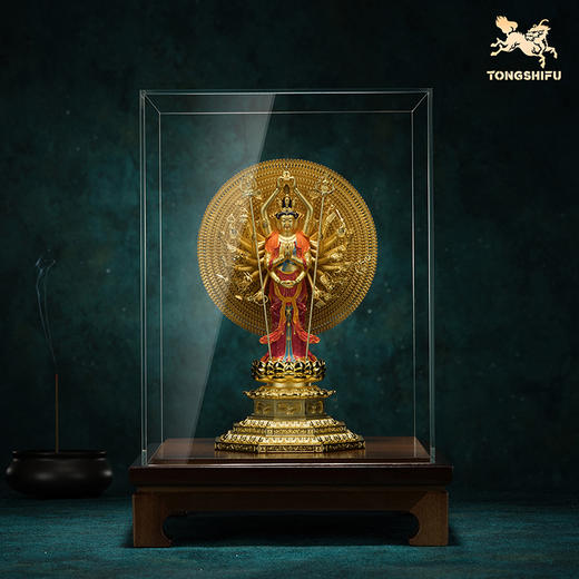 铜师傅 见微系列《般若千臂》千手观音佛像摆件 家居工艺品 商品图5