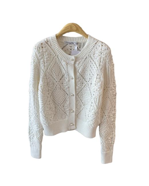 女款勾花针织开衫毛衣ba010 商品图0