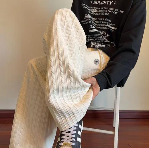 F012836新款美式麻花直筒卫裤休闲裤长裤 商品图3