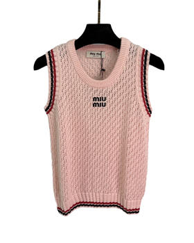 女款刺绣针织背心马甲fe017