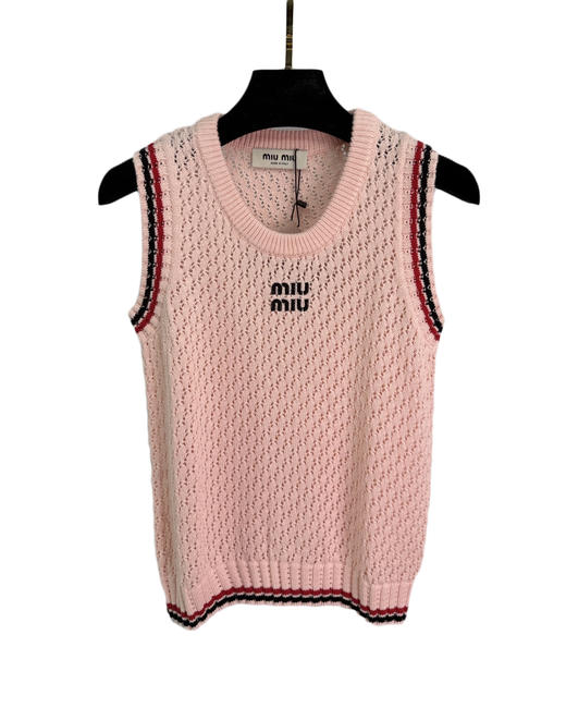 女款刺绣针织背心马甲fe017 商品图0