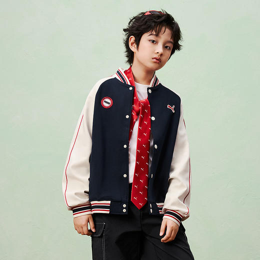 PUMA彪马童装2026春季新款儿童针织便服男童棒球服 商品图4