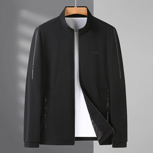 【DWP】大依优型大码男装春秋立领夹克外套加肥加大码休闲商务上衣外套 商品图1