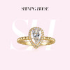 ShiningHouse[培育] 18k金钻石戒指女 水滴形1克拉钻人工真钻人造钻石K金戒指女悦己送礼优选【此商品不支持7天无理由退货退款】预计3日发货 商品缩略图0