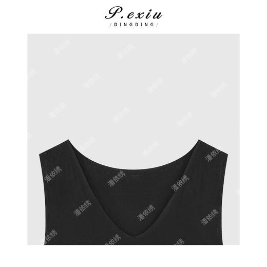 04-3潘依绣丁丁宠粉镂空刺绣蛋糕V领无袖连衣裙Q59648 商品图2