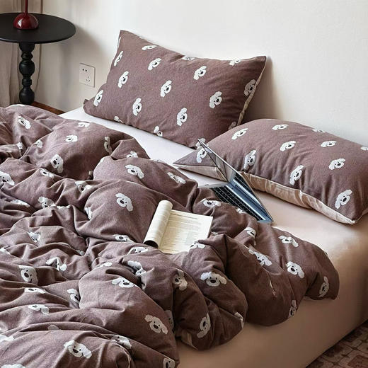 全棉针织棉四件套 环保印染 亲肤柔软 母婴级舒适自带松弛感 商品图6