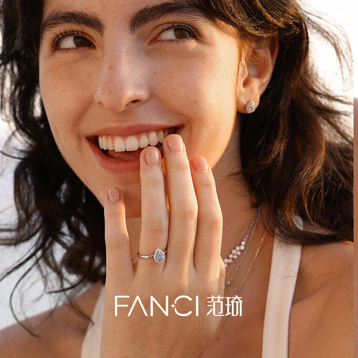 Fanci范琦蓝眼泪系列 蓝眼泪戒指轻奢小众新年送女友生日礼物 商品图4