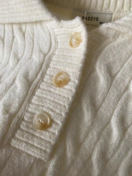 F012805翻领绞花毛衫女2025秋冬新品针织衫毛衣 商品图12