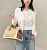 女款勾花针织开衫毛衣ba010 商品缩略图3