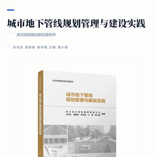城市地下管线规划管理与建设实践 商品图2