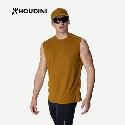 HOUDINI胡丁尼 Pace Air Tank空速男户外26夏新跑步健身无袖背心 840070 商品图5