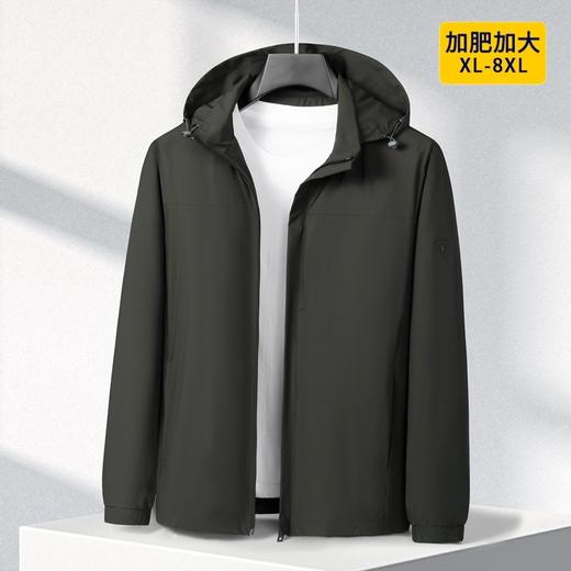 【DSF】大依优型大码男装春秋夹克外套加肥加大码休闲运动上衣夹克外套 商品图1