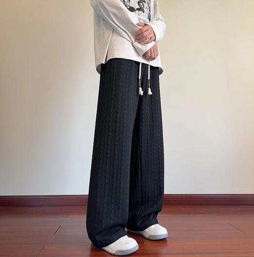 F012836新款美式麻花直筒卫裤休闲裤长裤 商品图2