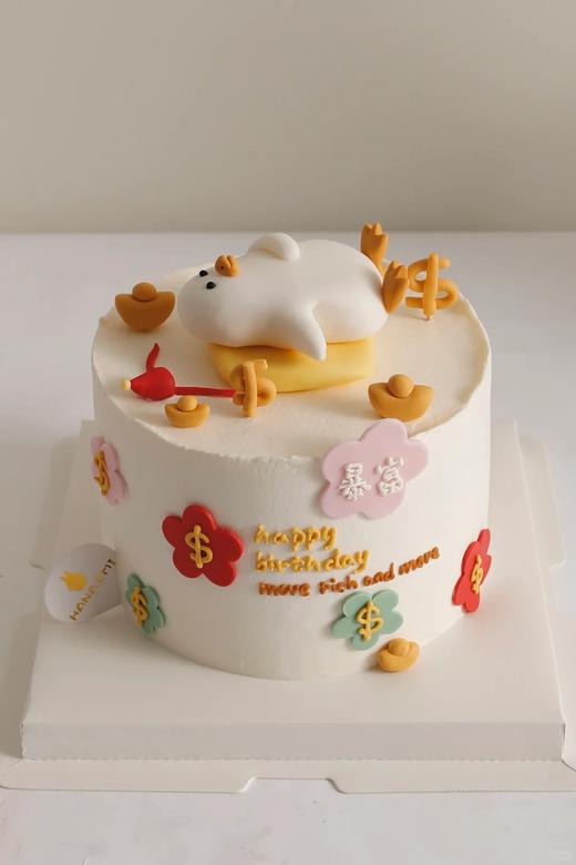 一起躺平鸭卡通蛋糕-低糖处理无添加 商品图0