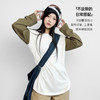 马登雪花棉圆领宽松轻薄撞色拼接内搭长袖T恤卫衣打底衫上衣女春 商品缩略图4