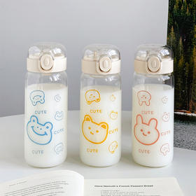 500ml童趣弹跳吸管杯玻璃杯-纪念日百货门店同款169264212