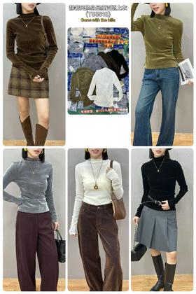 T56518#静奢风修身显瘦百搭上衣