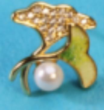 【彼达思】景之蓝 叶间诗耳饰 珐琅饰品 商品图2