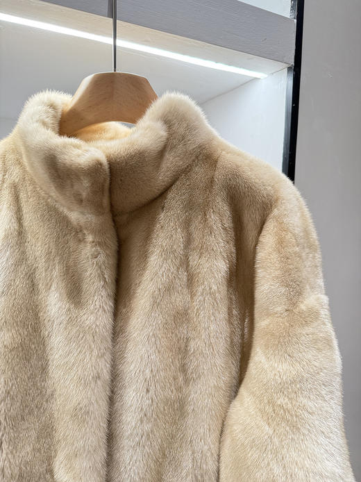 PP41-奶油金棕紫貂皮草大衣好温柔~（JJ） 商品图9