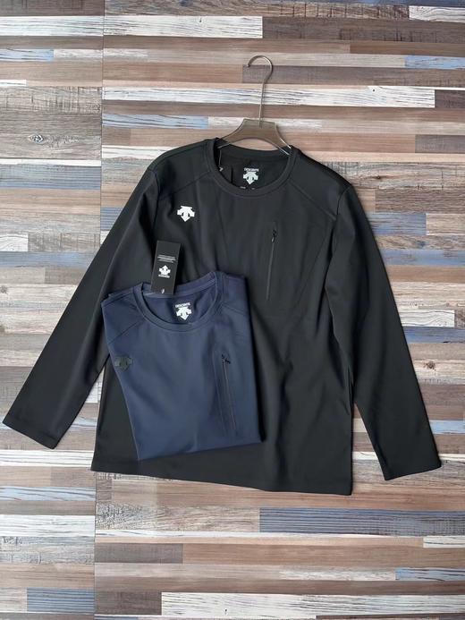 F012814户外轻盈透气内里加绒压胶防风长袖卫衣 商品图2