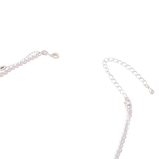 三彩2026新款双层叠戴珍珠项链曼塔玫瑰色碎银韩系清冷甜酷氛围感 商品图4