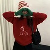 红色小马毛衣，软糯暖和不扎肤，肌理细腻一眼显贵。显白时髦【G】 商品缩略图3